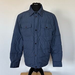 32 Degrees Heat Down Men's Blue Quilted Lightweight Jacket Size Medium